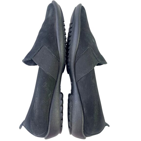 Sesto Meucci Admon Black Suede Comfort Loafer Elastic Stretch Made In Italy S 7 - Picture 5 of 12